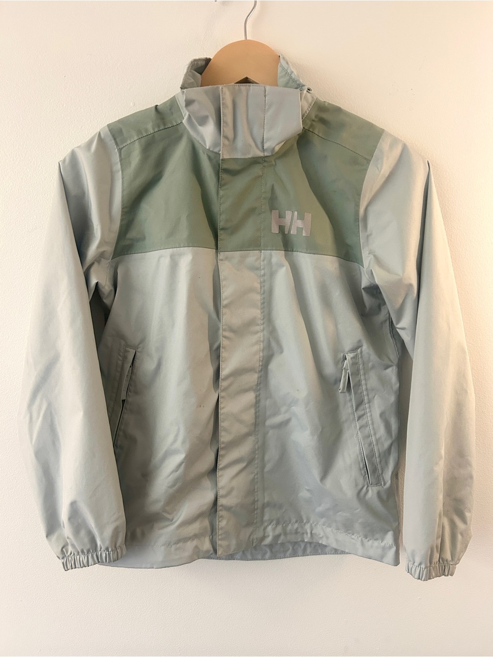 Kids Helly Hansen Jacket • Pale Green • Unisex 10 • Like New